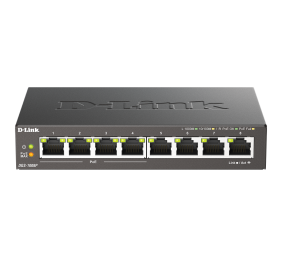 D-Link | 8-Port Gigabit PoE Switch (4xPoE) | DGS-1008P | Unmanaged | Desktop | Power supply type External