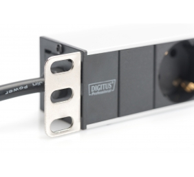 Aluminum outlet strip with 8 safety outlets | DN-95401 | Sockets quantity 8