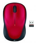Logitech M235 Belaidė pelė, RF Wireless, 1000 DPI, Raudona/Juoda
