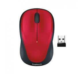 Logitech M235 Belaidė pelė, RF Wireless, 1000 DPI, Raudona/Juoda