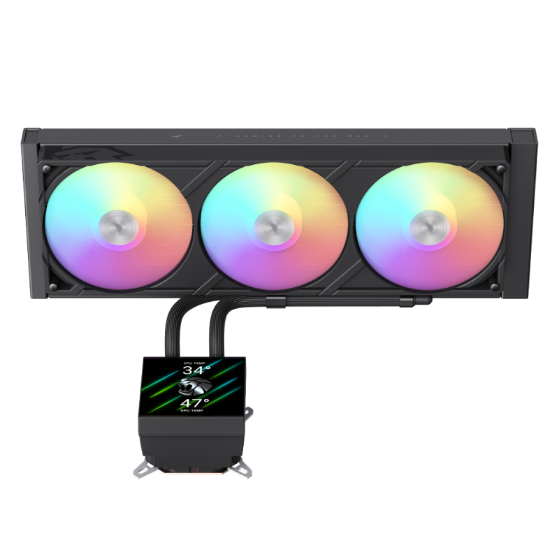 Gamemax CPU Liquid Cooler | GLACIER 360 LCD BK | Black
