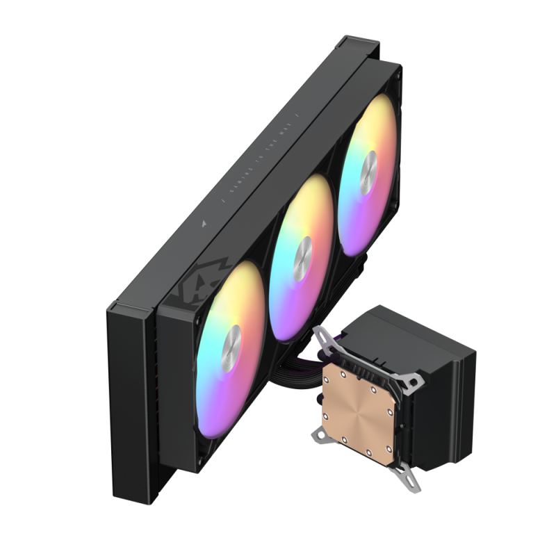 Gamemax CPU Liquid Cooler | GLACIER 360 LCD BK | Black