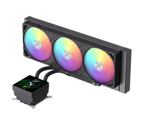 Gamemax CPU Liquid Cooler | GLACIER 360 LCD BK | Black