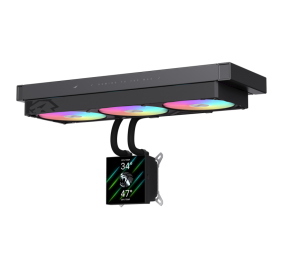 Gamemax CPU Liquid Cooler | GLACIER 360 LCD BK | Black