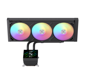 Gamemax CPU Liquid Cooler | GLACIER 360 LCD BK | Black