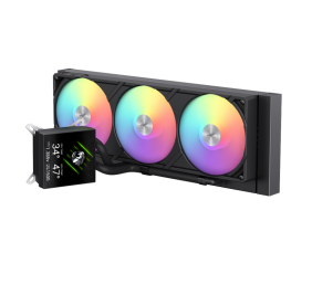 Gamemax CPU Liquid Cooler | GLACIER 360 LCD BK | Black