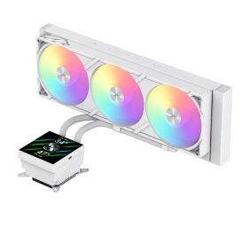 Gamemax CPU Liquid Cooler | GLACIER 360 LCD WH | White