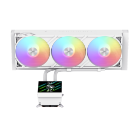 Gamemax CPU Liquid Cooler | GLACIER 360 LCD WH | White