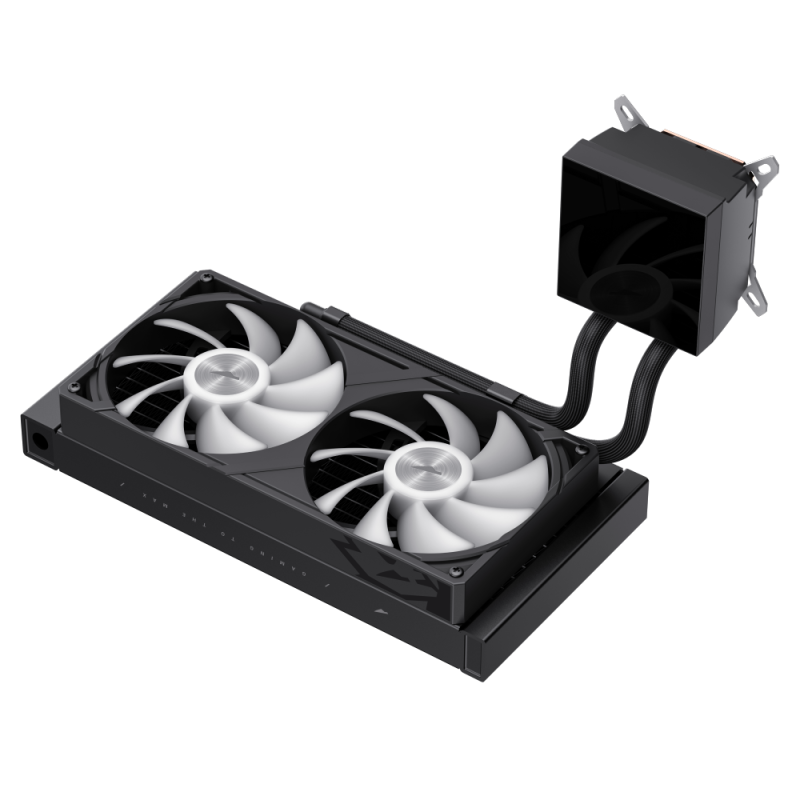 Gamemax CPU Liquid Cooler | GLACIER 240 LCD BK | Black