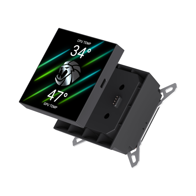 Gamemax CPU Liquid Cooler | GLACIER 240 LCD BK | Black