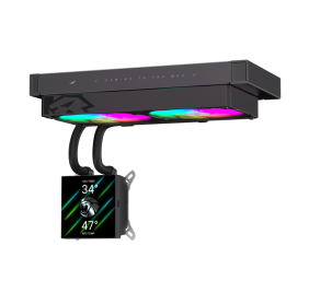 Gamemax CPU Liquid Cooler | GLACIER 240 LCD BK | Black