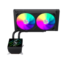 Gamemax CPU Liquid Cooler | GLACIER 240 LCD BK | Black