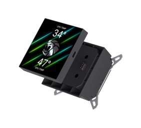 Gamemax CPU Liquid Cooler | GLACIER 240 LCD BK | Black