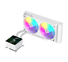 Gamemax CPU Liquid Cooler | GLACIER 240 LCD WH | White