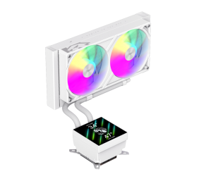 Gamemax CPU Liquid Cooler | GLACIER 240 LCD WH | White