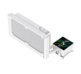 Gamemax CPU Liquid Cooler | GLACIER 240 LCD WH | White