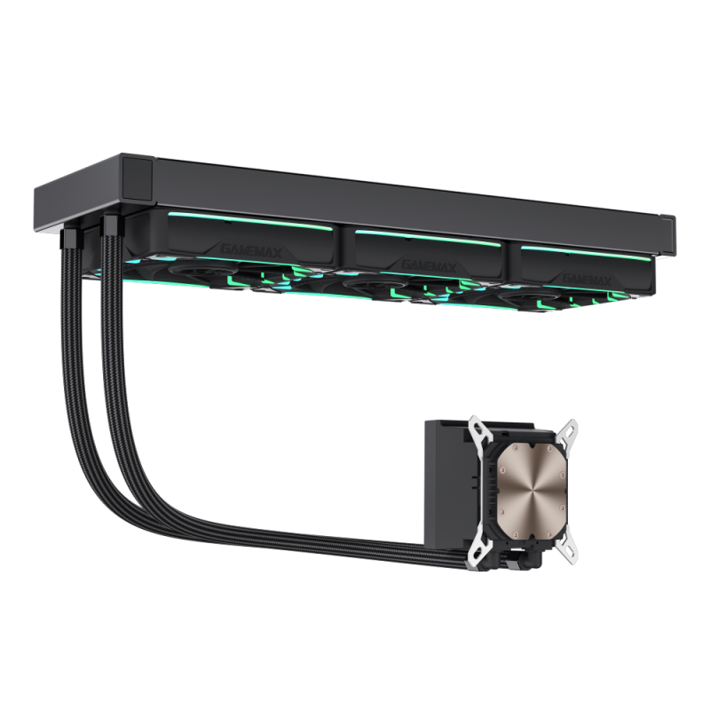 Gamemax CPU Liquid Cooler | HAILSTORM 360 LCD BK | Black