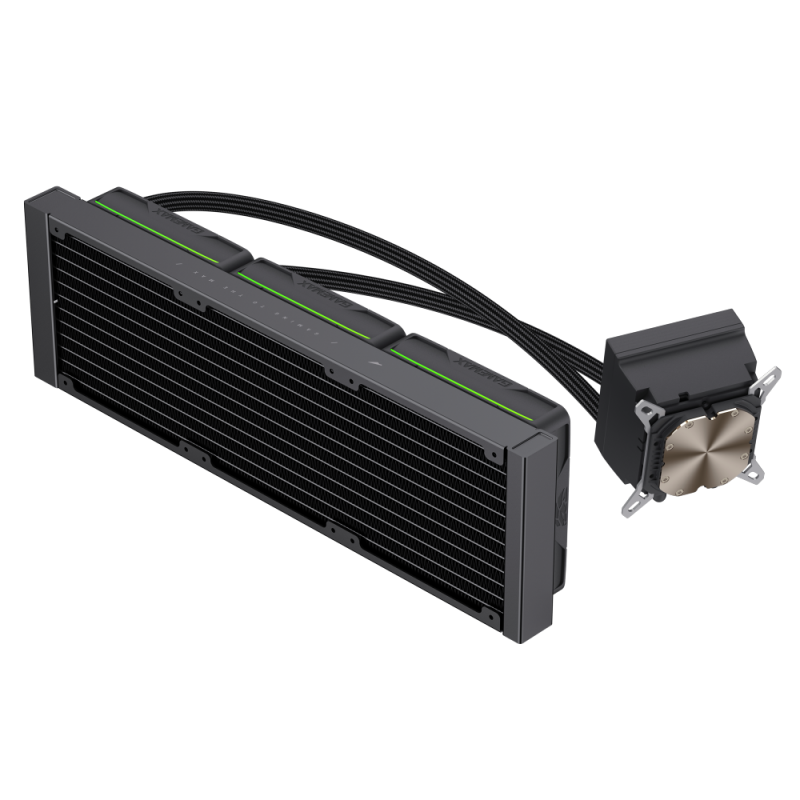 Gamemax CPU Liquid Cooler | HAILSTORM 360 LCD BK | Black
