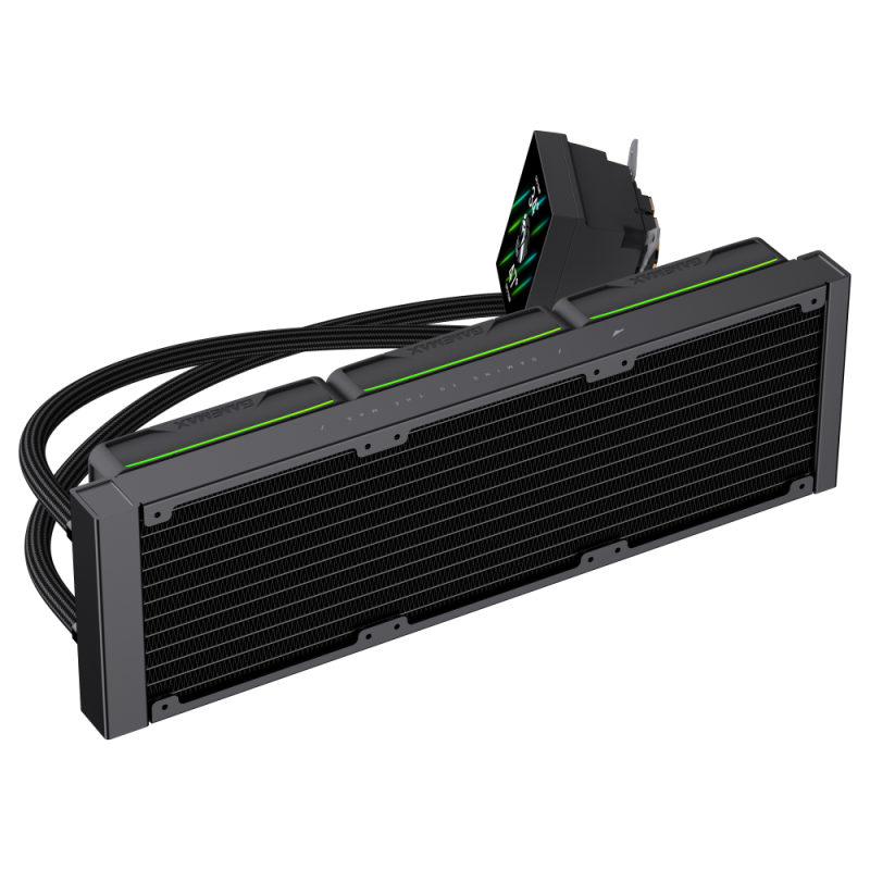 Gamemax CPU Liquid Cooler | HAILSTORM 360 LCD BK | Black