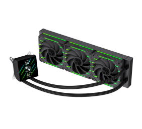 Gamemax CPU Liquid Cooler | HAILSTORM 360 LCD BK | Black