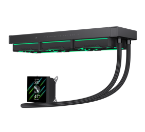 Gamemax CPU Liquid Cooler | HAILSTORM 360 LCD BK | Black