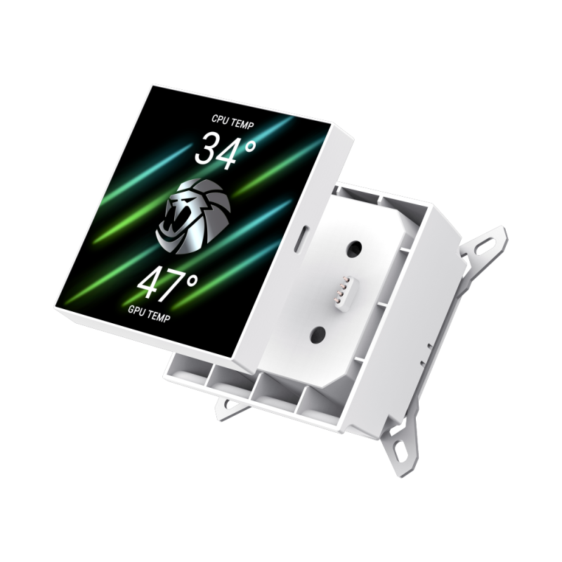 Gamemax CPU Liquid Cooler | HAILSTORM 360 LCD WH | White