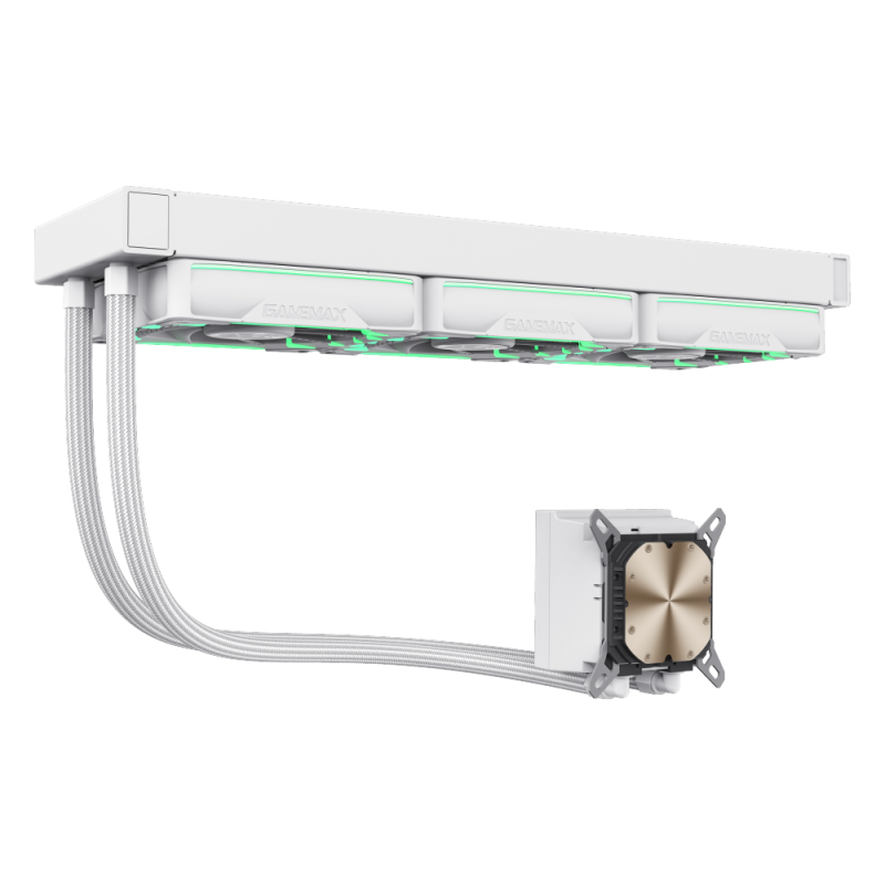 Gamemax CPU Liquid Cooler | HAILSTORM 360 LCD WH | White