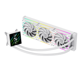 Gamemax CPU Liquid Cooler | HAILSTORM 360 LCD WH | White