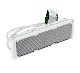 Gamemax CPU Liquid Cooler | HAILSTORM 360 LCD WH | White