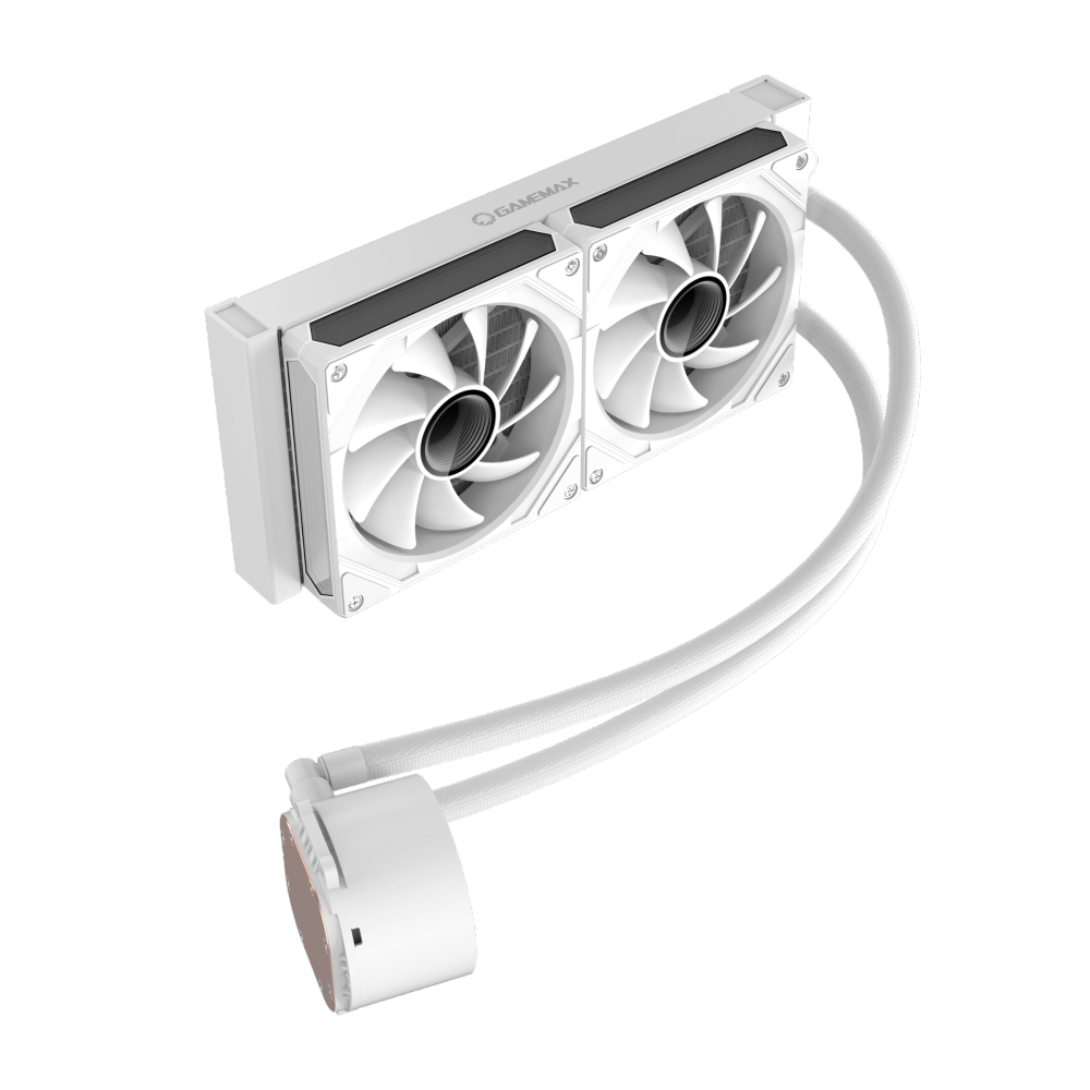 Gamemax CPU Liquid Cooler | ICEBURG 240 DIGITAL WH | White
