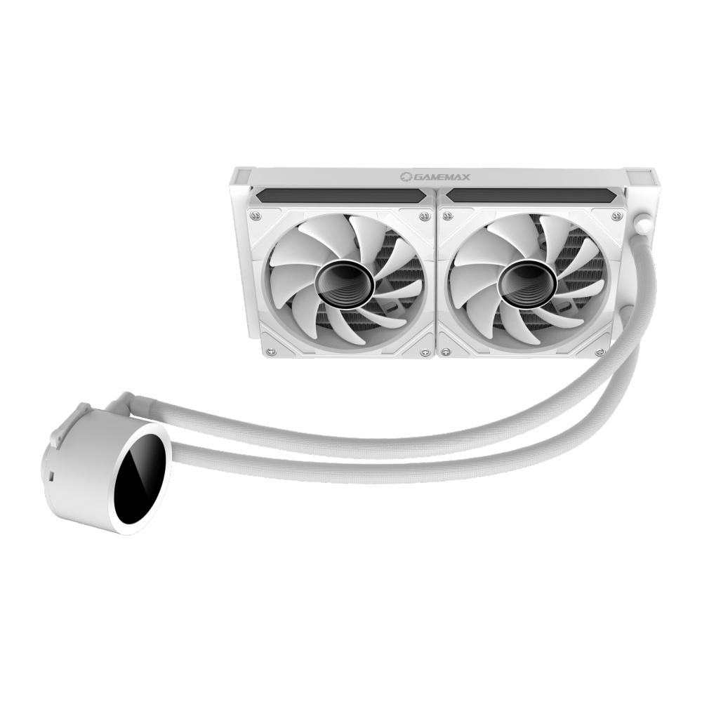Gamemax CPU Liquid Cooler | ICEBURG 240 DIGITAL WH | White