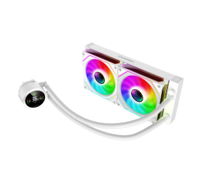 Gamemax CPU Liquid Cooler | ICEBURG 240 DIGITAL WH | White