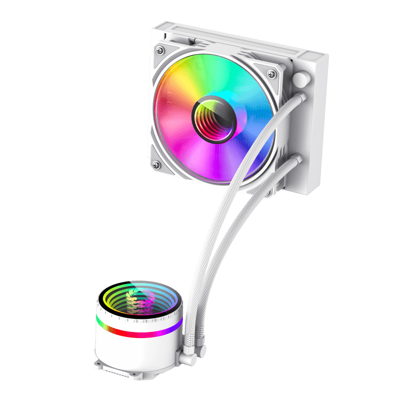 Gamemax CPU Liquid Cooler | ICEBURG 120 WT | White