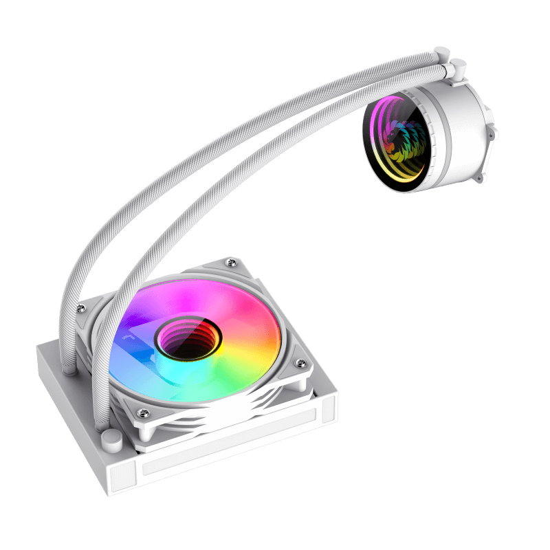 Gamemax CPU Liquid Cooler | ICEBURG 120 WT | White