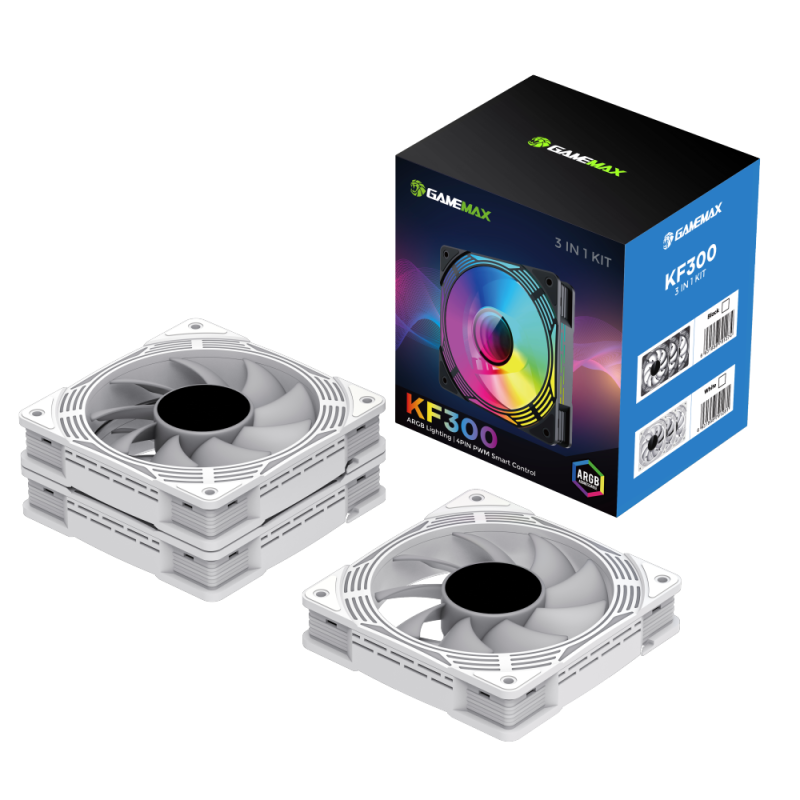 Gamemax Case Fan | KF300 WH | White