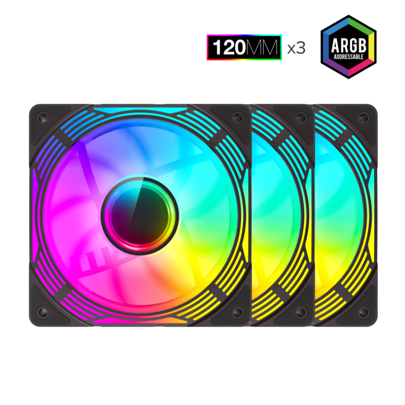 Gamemax Case Fan | KF300R BK | Black