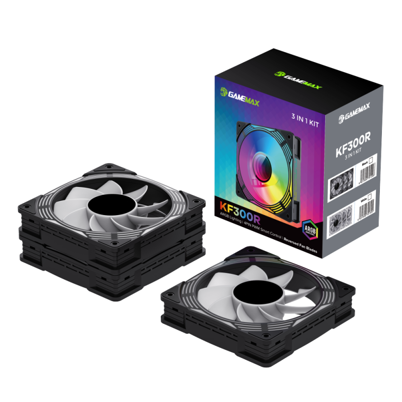 Gamemax Case Fan | KF300R BK | Black