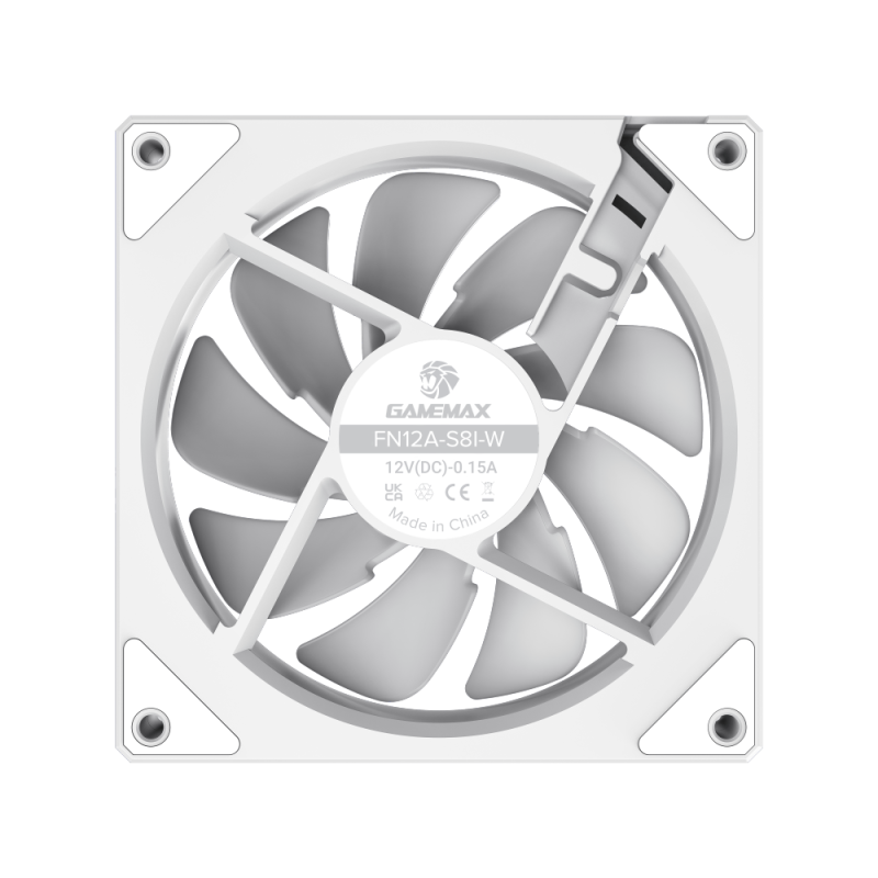 Gamemax Case Fan | FN12A-S8I-W | White