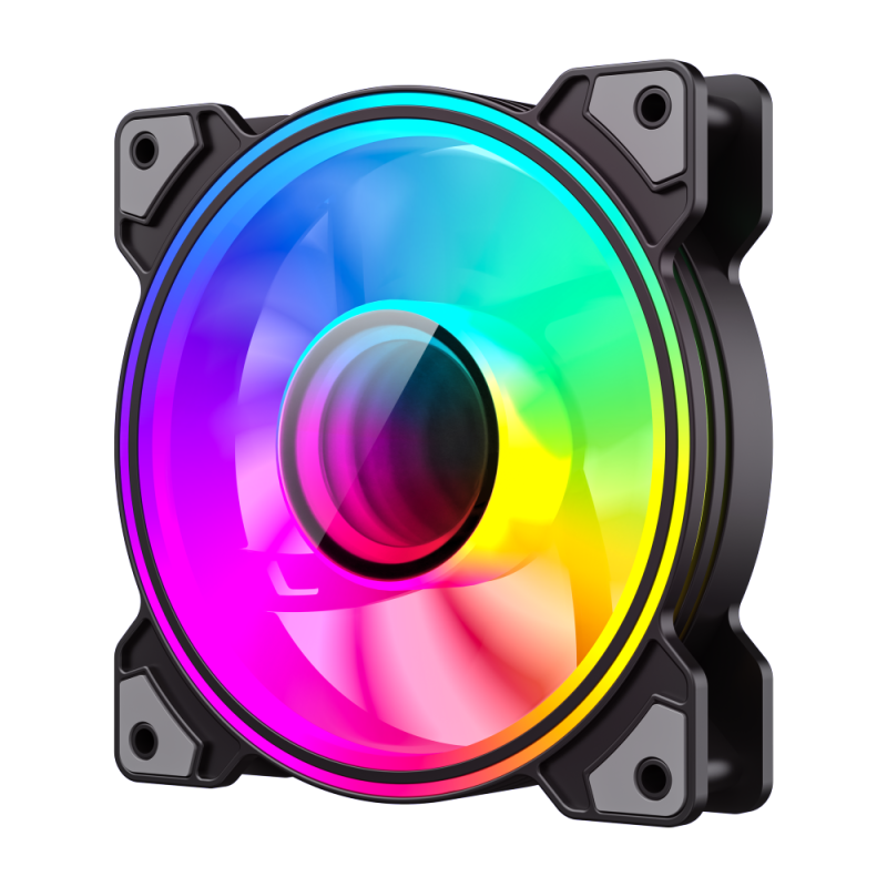 Gamemax Case Fan | DUAL RING INFINITY BK | Black