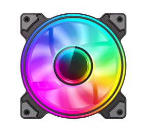 Gamemax Case Fan | DUAL RING INFINITY BK | Black