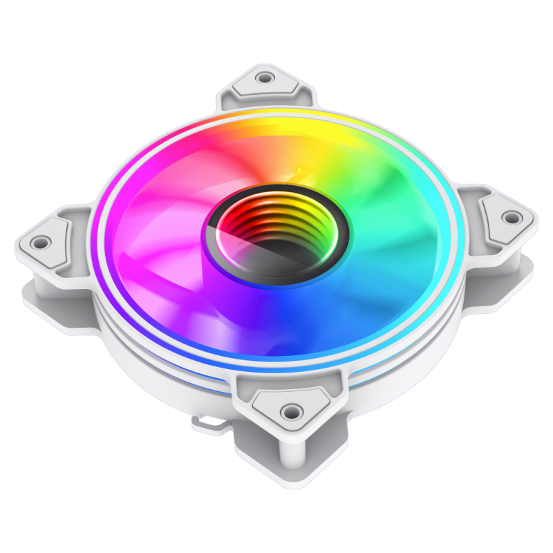 Gamemax Case Fan | DUAL RING INFINITY WH | White