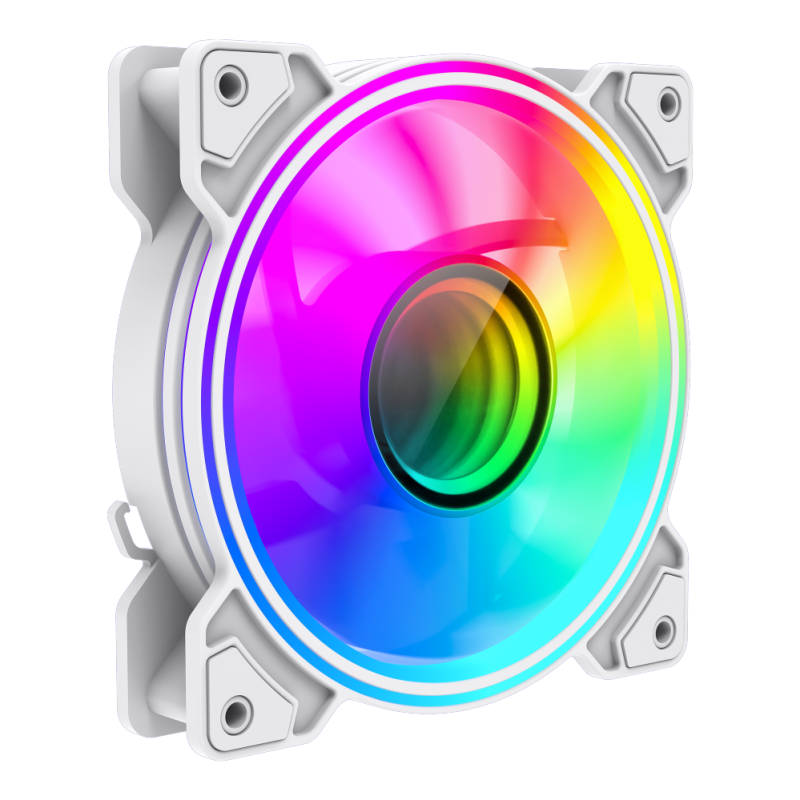 Gamemax Case Fan | DUAL RING INFINITY WH | White