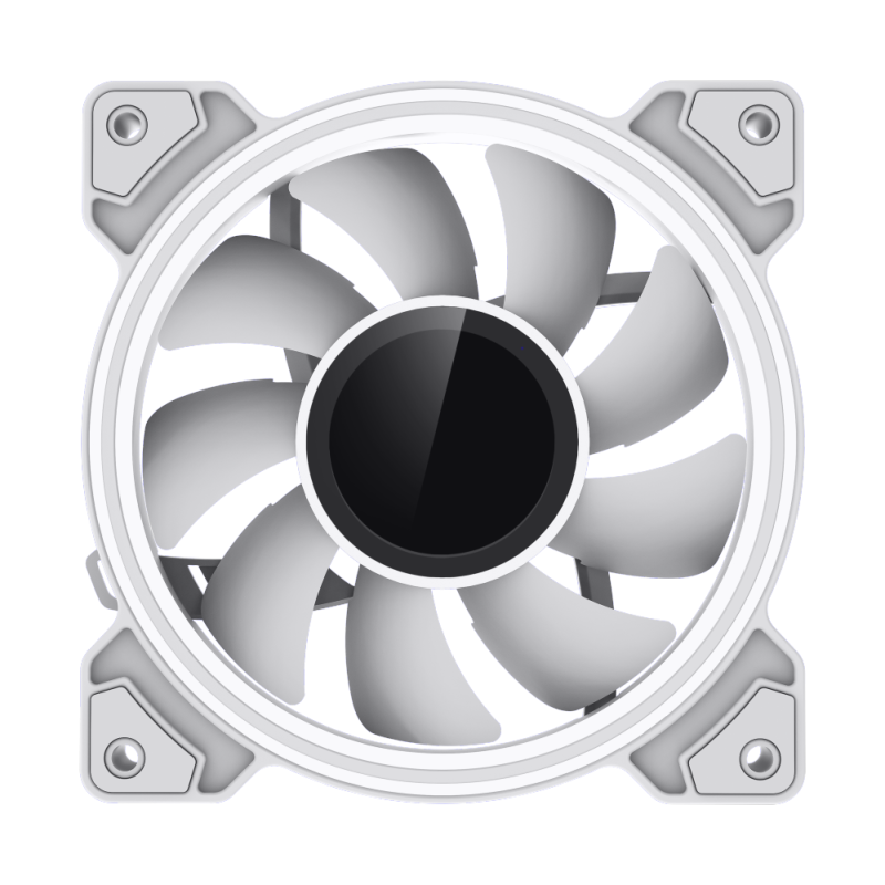 Gamemax Case Fan | DUAL RING INFINITY WH | White