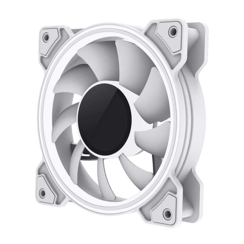 Gamemax Case Fan | DUAL RING INFINITY WH | White
