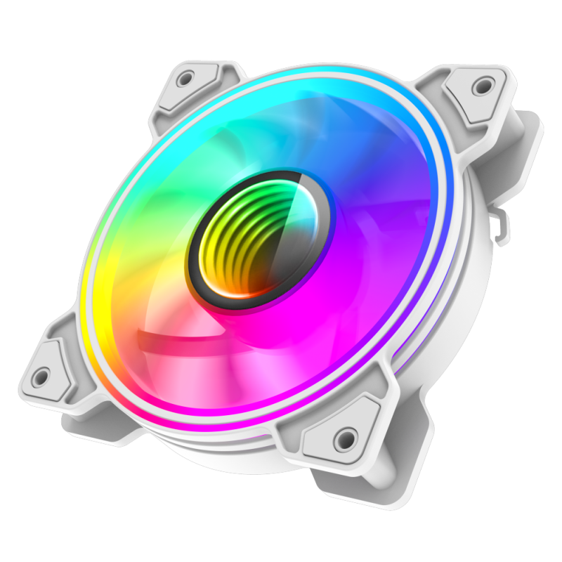 Gamemax Case Fan | DUAL RING INFINITY WH | White