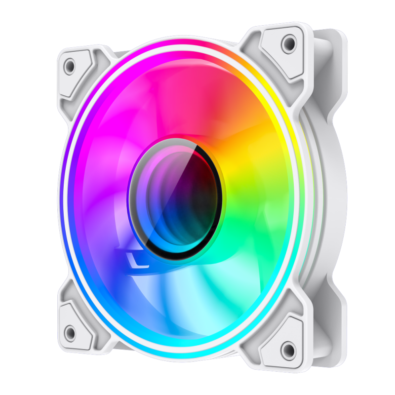 Gamemax Case Fan | DUAL RING INFINITY WH | White