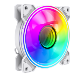 Gamemax Case Fan | DUAL RING INFINITY WH | White