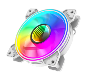 Gamemax Case Fan | DUAL RING INFINITY WH | White
