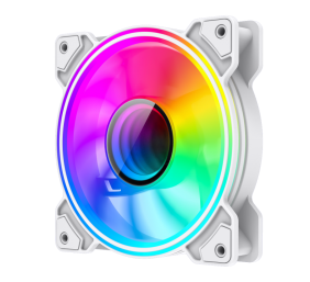 Gamemax Case Fan | DUAL RING INFINITY WH | White
