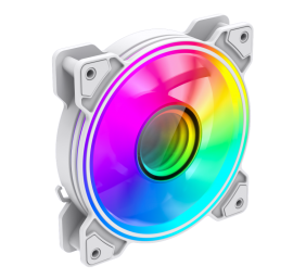Gamemax Case Fan | DUAL RING INFINITY WH | White